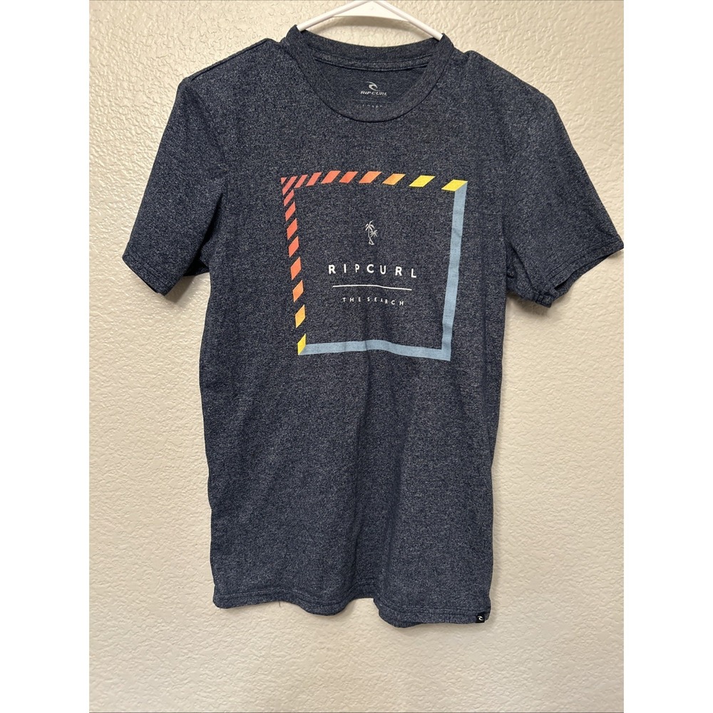 Mens Ripcurl Rip Curl Standard Fit Mock Twist Short Sleeve T-Shirt Size Small